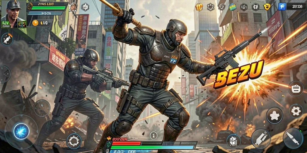Screenshot gameplay menampilkan aksi seru dalam game 5ZK.