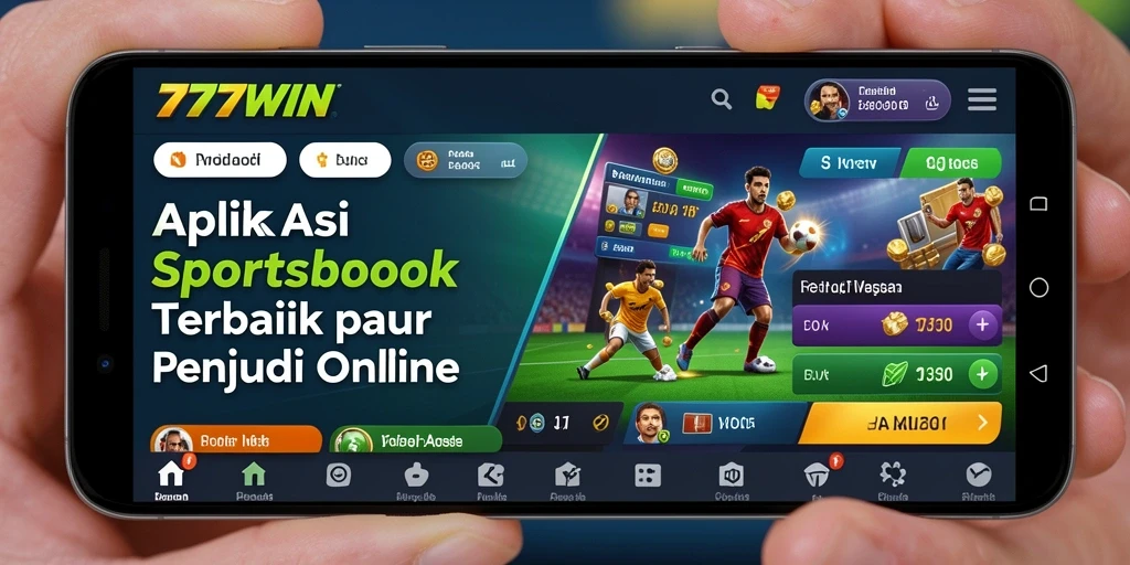 Tampilan antarmuka <strong>777WIN</strong> yang interaktif saat melakukan taruhan olahraga.