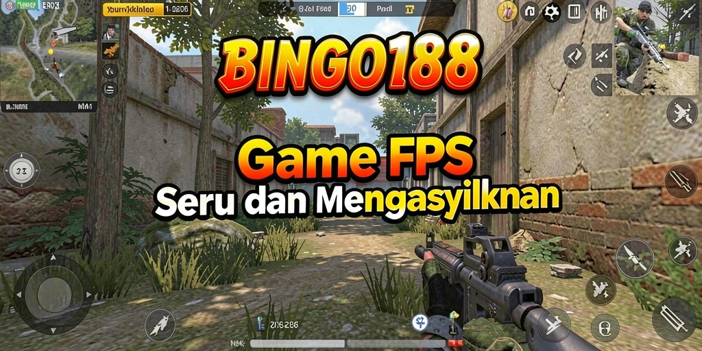 Screenshot menampilkan aksi mendebarkan dalam BINGO188 dengan gameplay FPS yang intens.