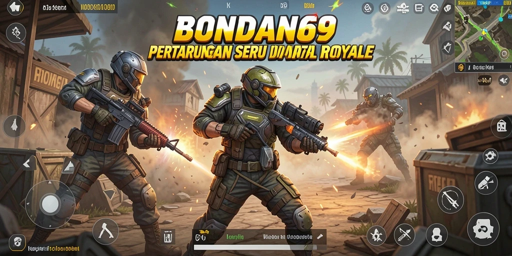 Gameplay BONDAN69 yang menegangkan di medan tempur Battle Royale.