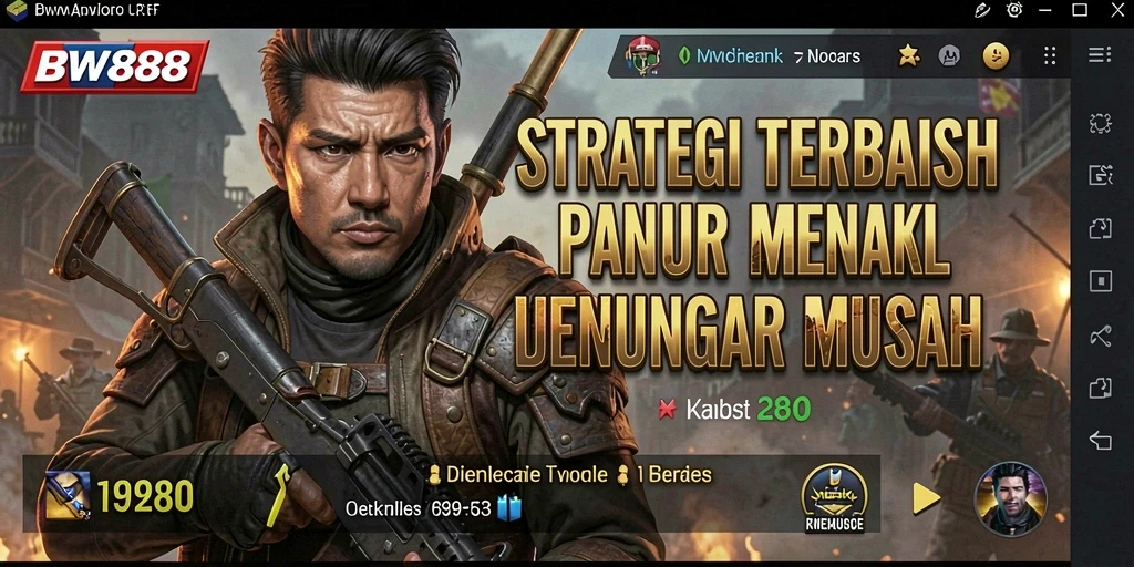 Screenshot utama BW888 menunjukkan intensitas strategi dalam pertempuran.