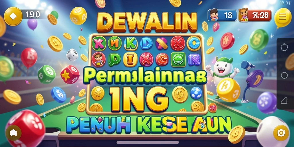 Screenshot DEWALIN menampilkan keseruan permainan Bingo yang interaktif.