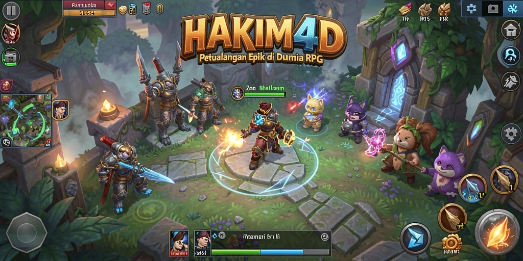Screenshot menampilkan karakter beraksi di dunia RPG yang menakjubkan.