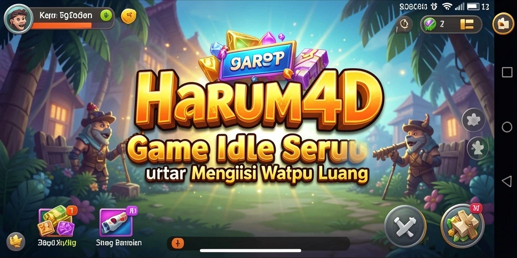 Gameplay Idle yang santai dan menghibur di HARUM4D.