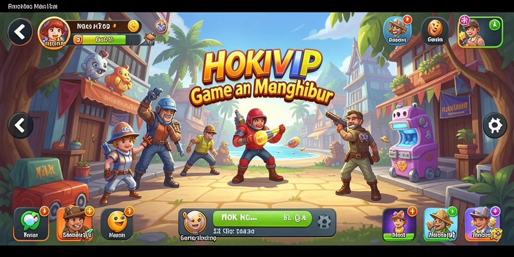Tampilan gameplay HOKIVIP yang seru dan menghibur.