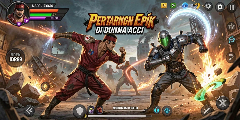 Tampilan gameplay seru dari IDR89 dengan pertarungan yang mendebarkan.