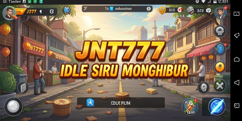 Tangkapan layar utama JNT777 menunjukkan gameplay santai yang mengasyikkan.