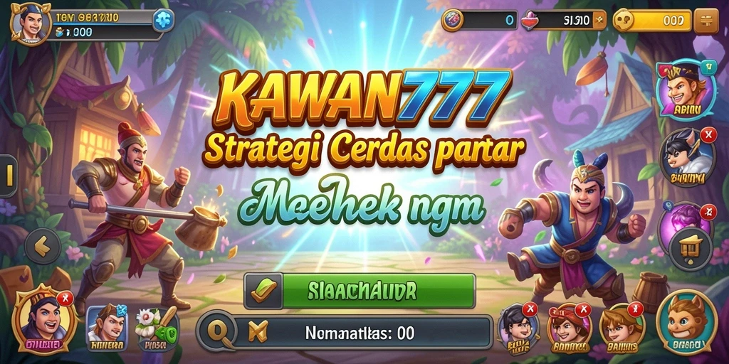 Gameplay KAWAN777 yang menampilkan strategi pertempuran seru.