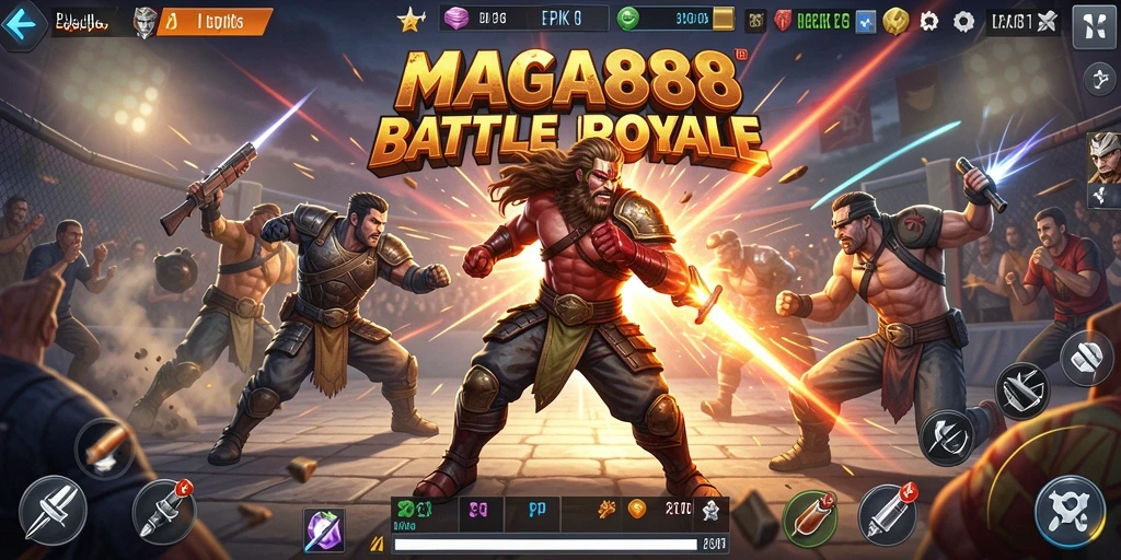 Gameplay mendebarkan dari MAGA888 dengan aksi Battle Royale