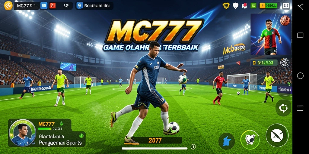 Tampilan gameplay menarik dari MC777 yang menampilkan aksi olahraga seru.