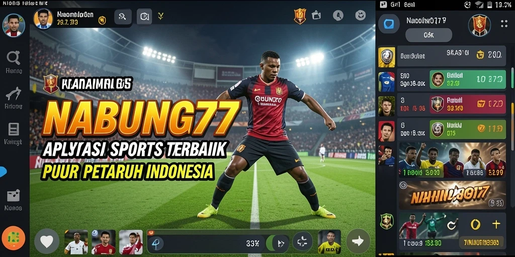 Tampilan interaktif taruhan olahraga NABUNG77 yang menarik.