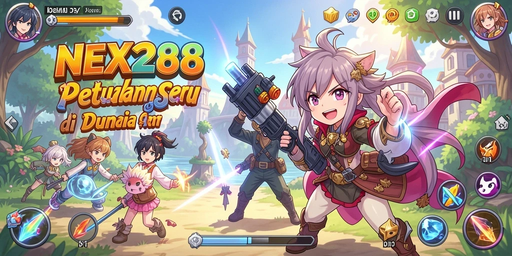 Tampilan gameplay NEX288 yang menarik dengan karakter Anime ikonik.
