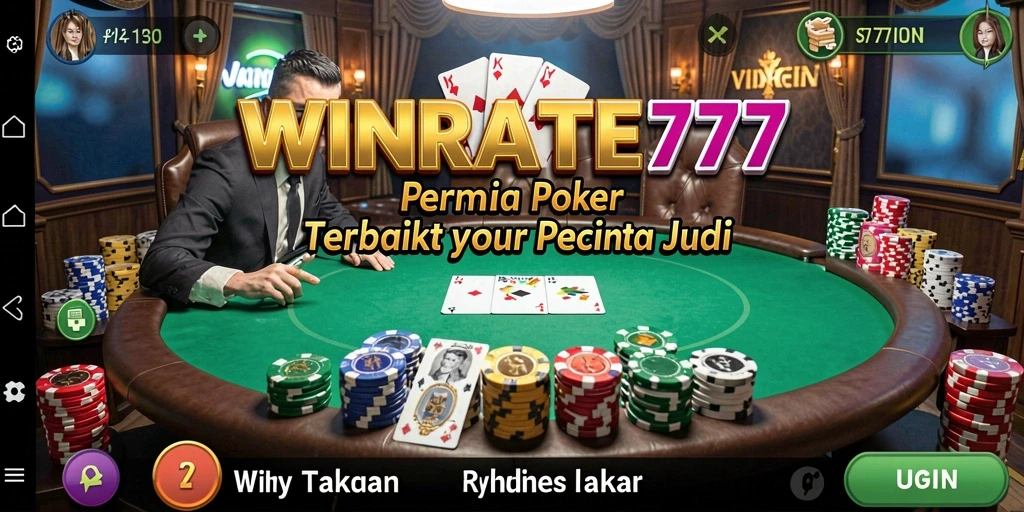 Tangkapan layar gameplay <strong>WINRATE777</strong> menampilkan aksi Poker yang mendebarkan.